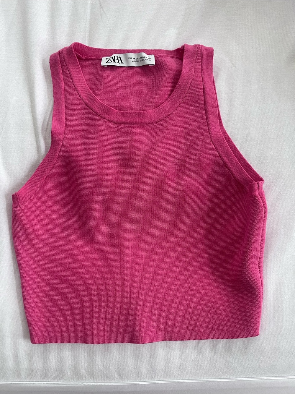 ZARA Pink Tank Top - Sleeveless Cropped